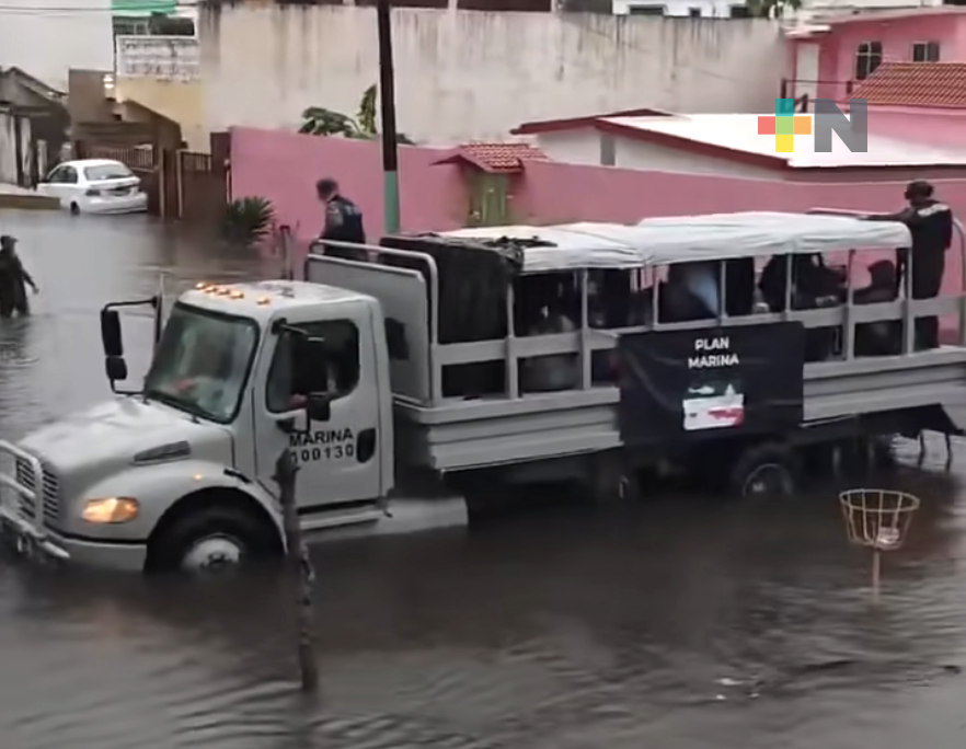 Semar acude en apoyo y auxilio de ciudadanía en fraccionamiento Floresta